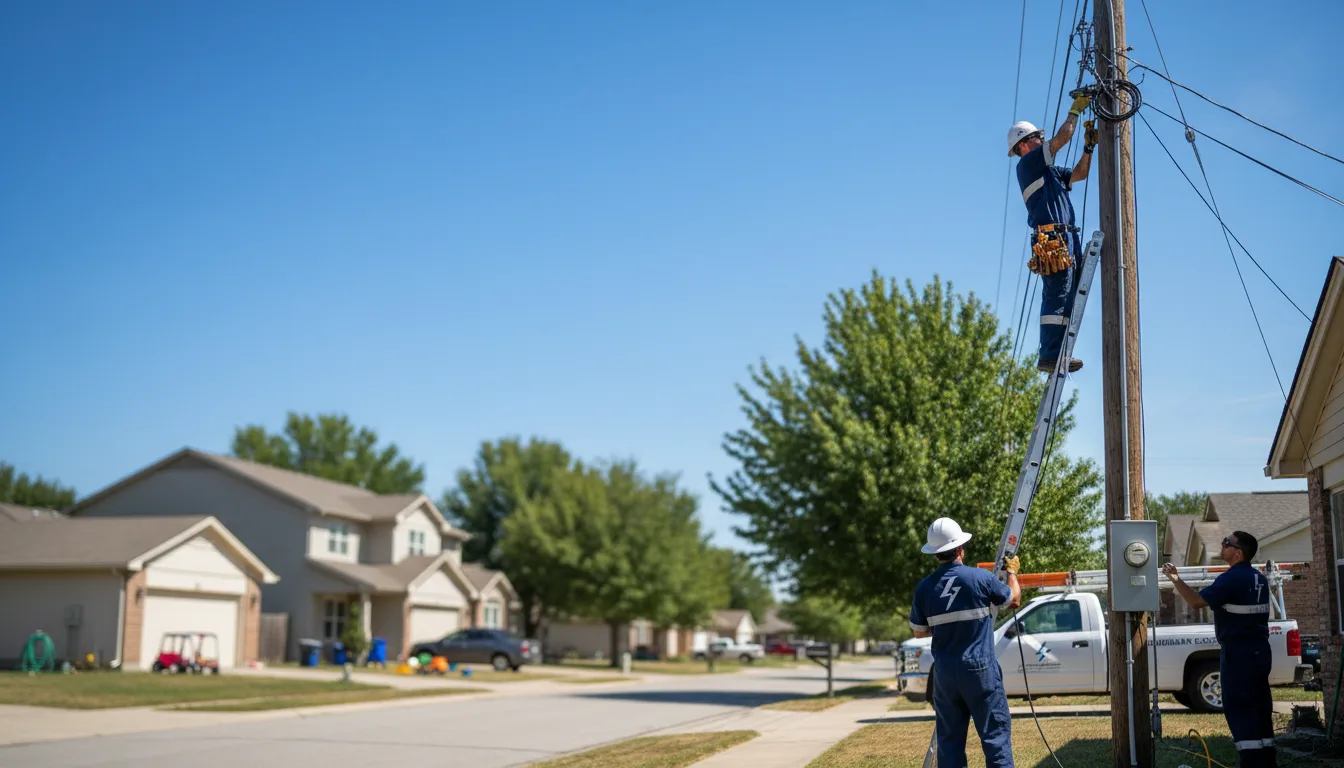 Residential electrician providing installation services in Lake Lillian, MN